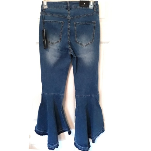 NWT American Bazi High Waist Flared Bottom Denim - Picture 3 of 8